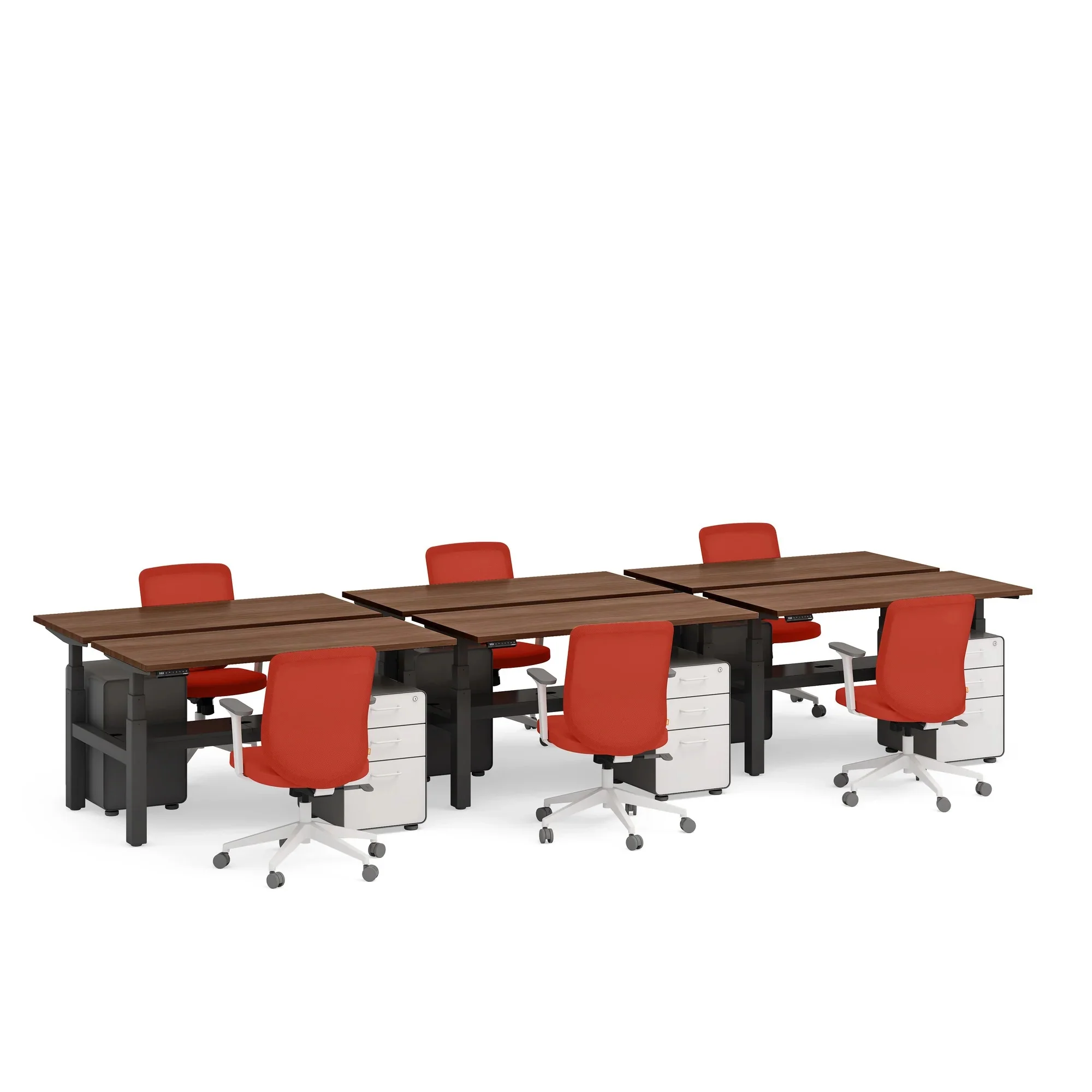 Series L 3S Adjustable Height Double Desk for 6 22 Series L 3S Adjustable Height Double Desk for 6
