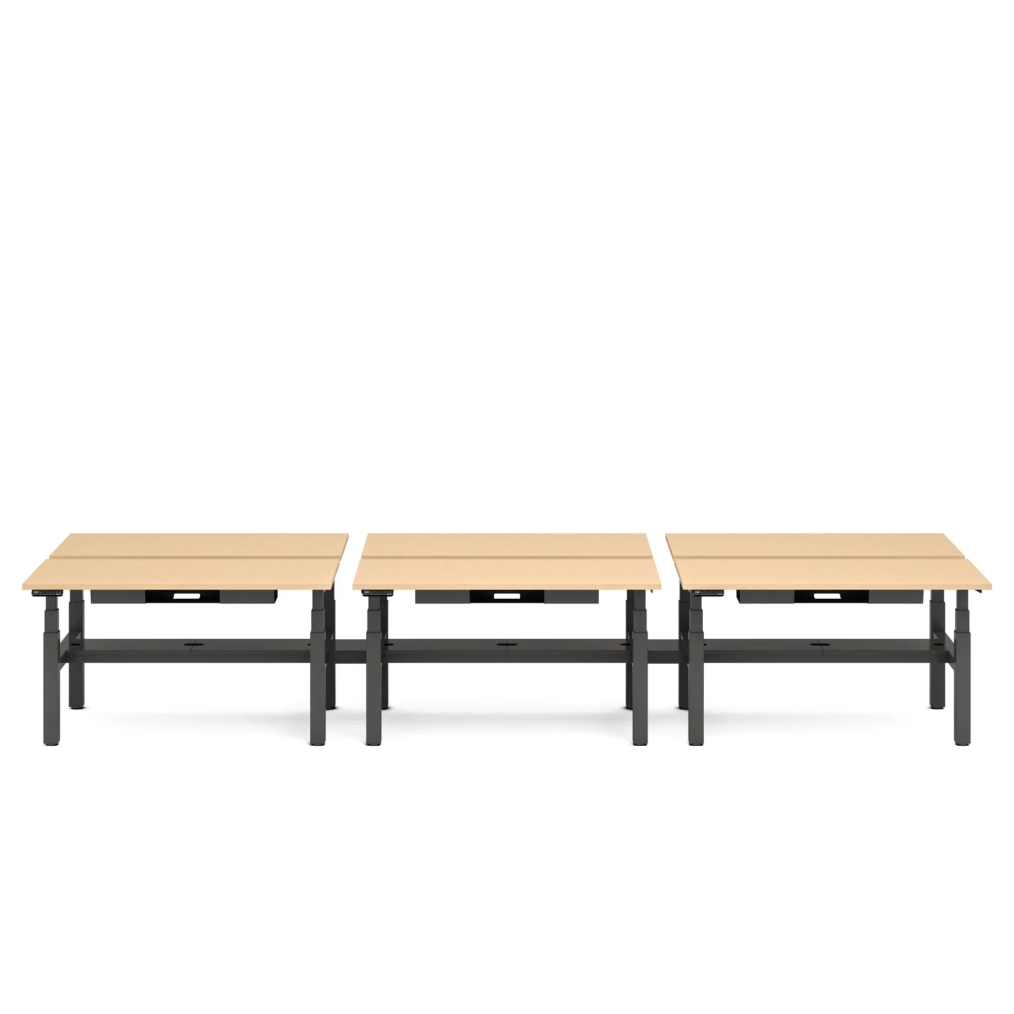 Series L 3S Adjustable Height Double Desk for 6 26 Series L 3S Adjustable Height Double Desk for 6