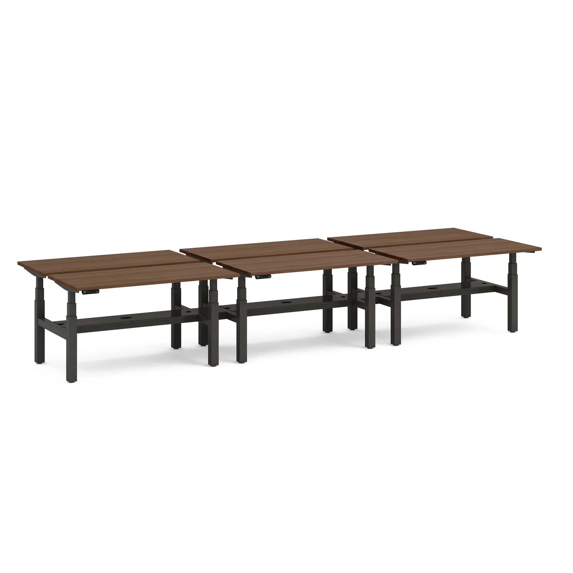 Series L 3S Adjustable Height Double Desk for 6 30 Series L 3S Adjustable Height Double Desk for 6