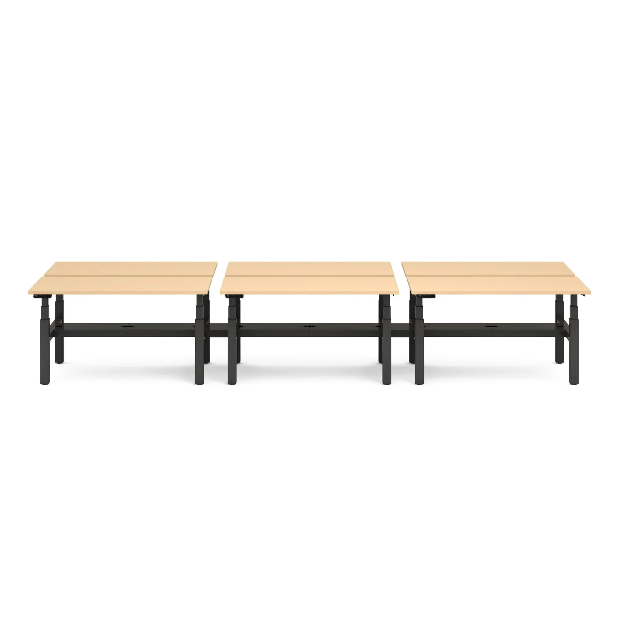 Series L 3S Adjustable Height Double Desk for 6 35 Series L 3S Adjustable Height Double Desk for 6