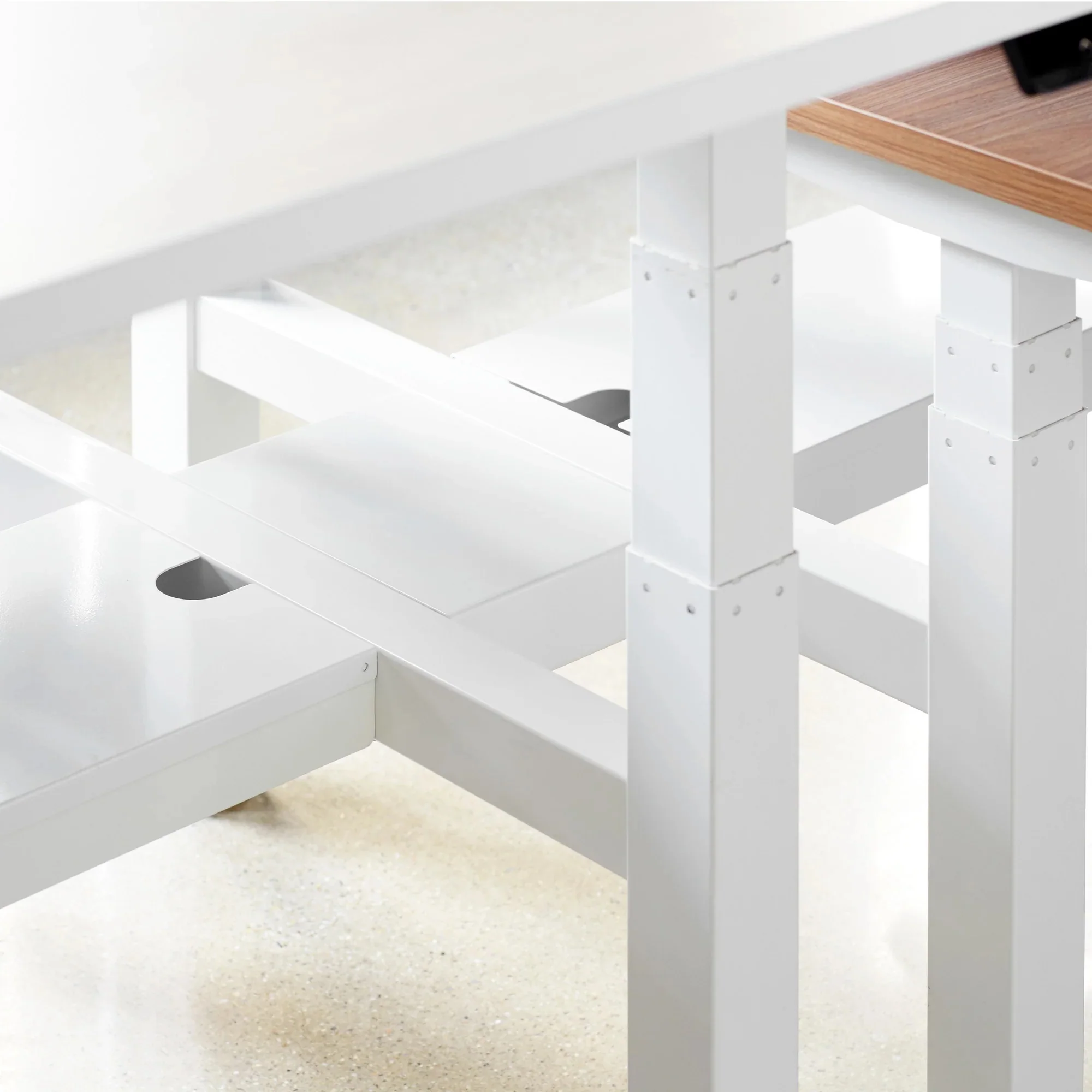 Series L 3S Adjustable Height Double Desk for 6 4 Series L 3S Adjustable Height Double Desk for 6