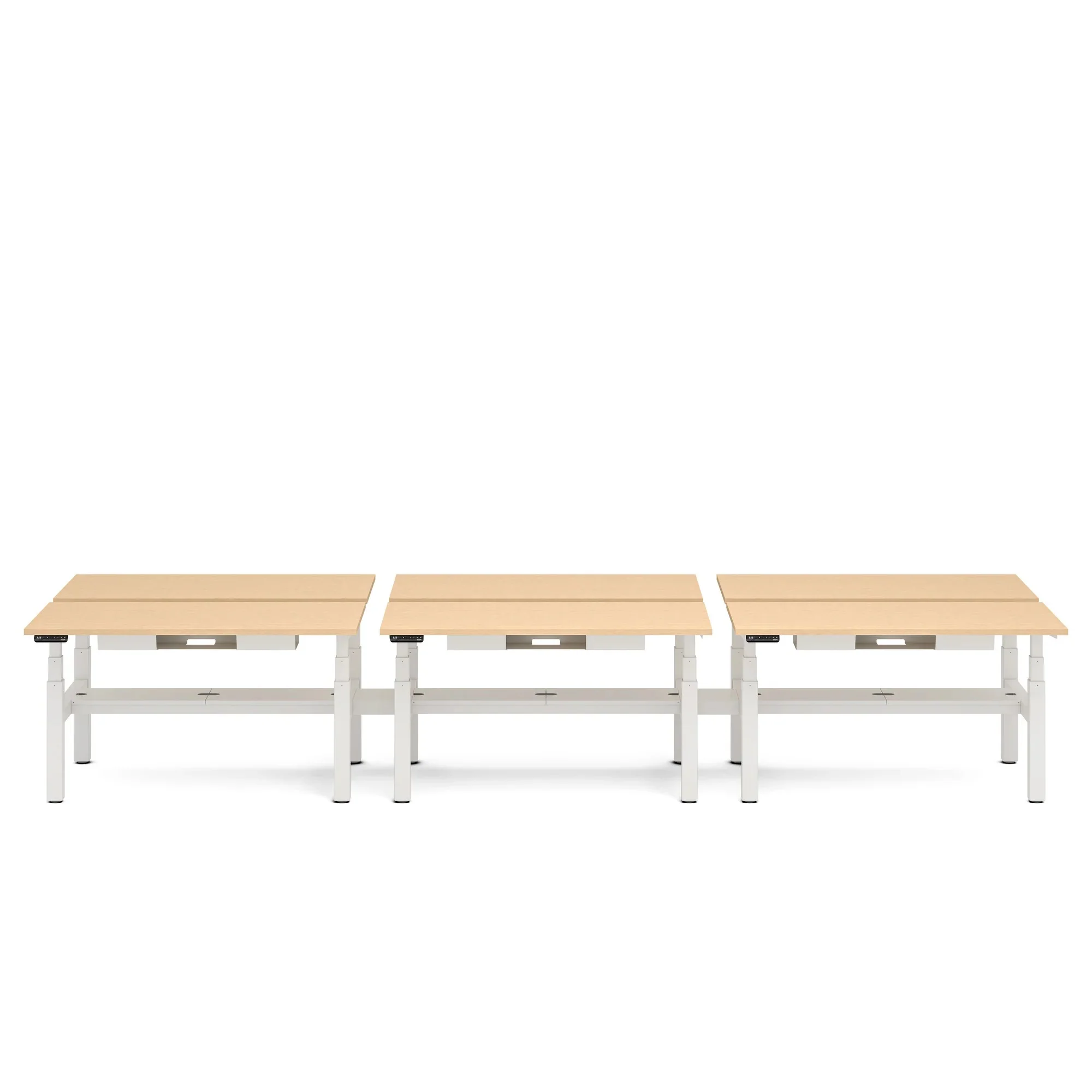 Series L 3S Adjustable Height Double Desk for 6 5 Series L 3S Adjustable Height Double Desk for 6