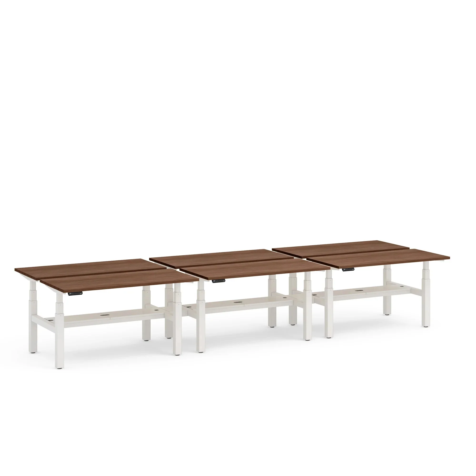 Series L 3S Adjustable Height Double Desk for 6 9 Series L 3S Adjustable Height Double Desk for 6