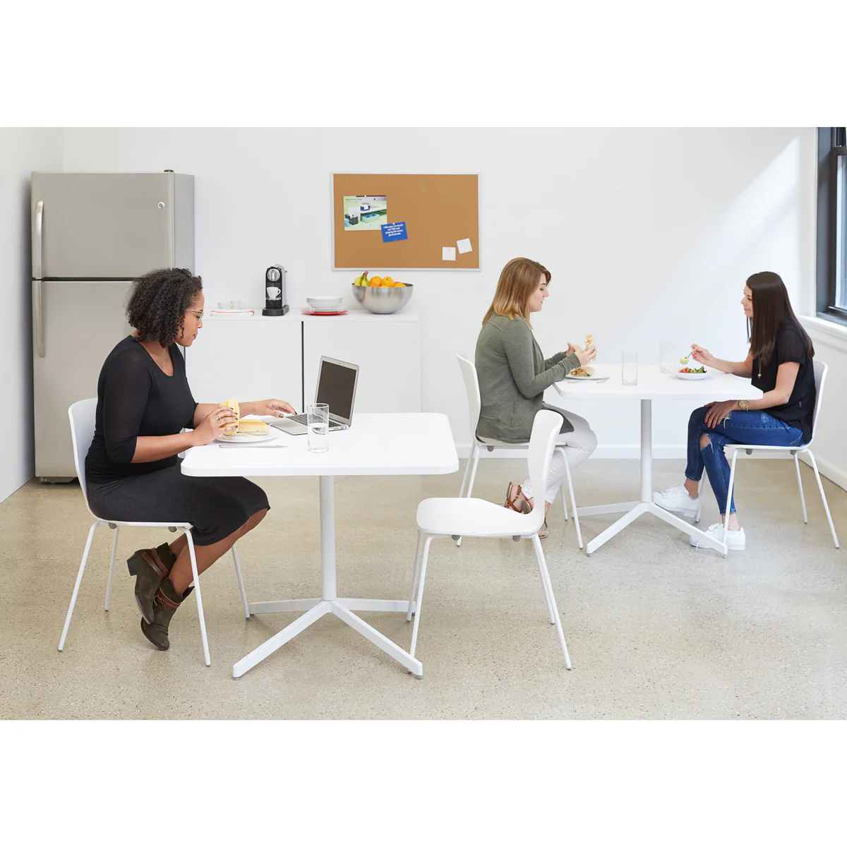 Touchpoint Meeting Table, White Legs