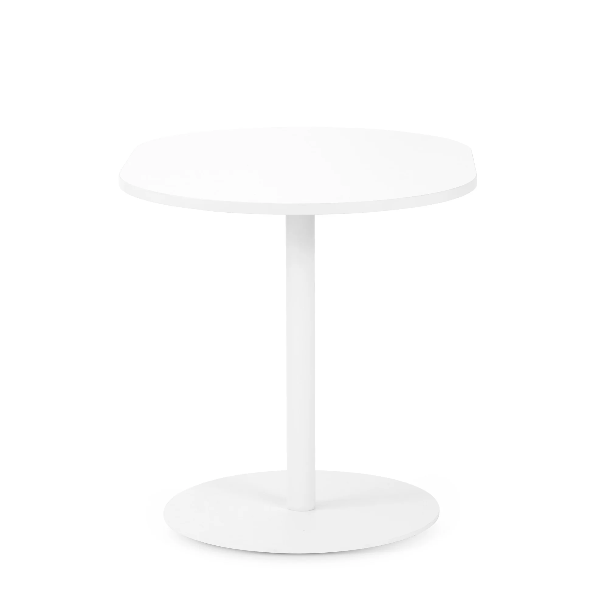 White Tucker Lounge Table, 25"h