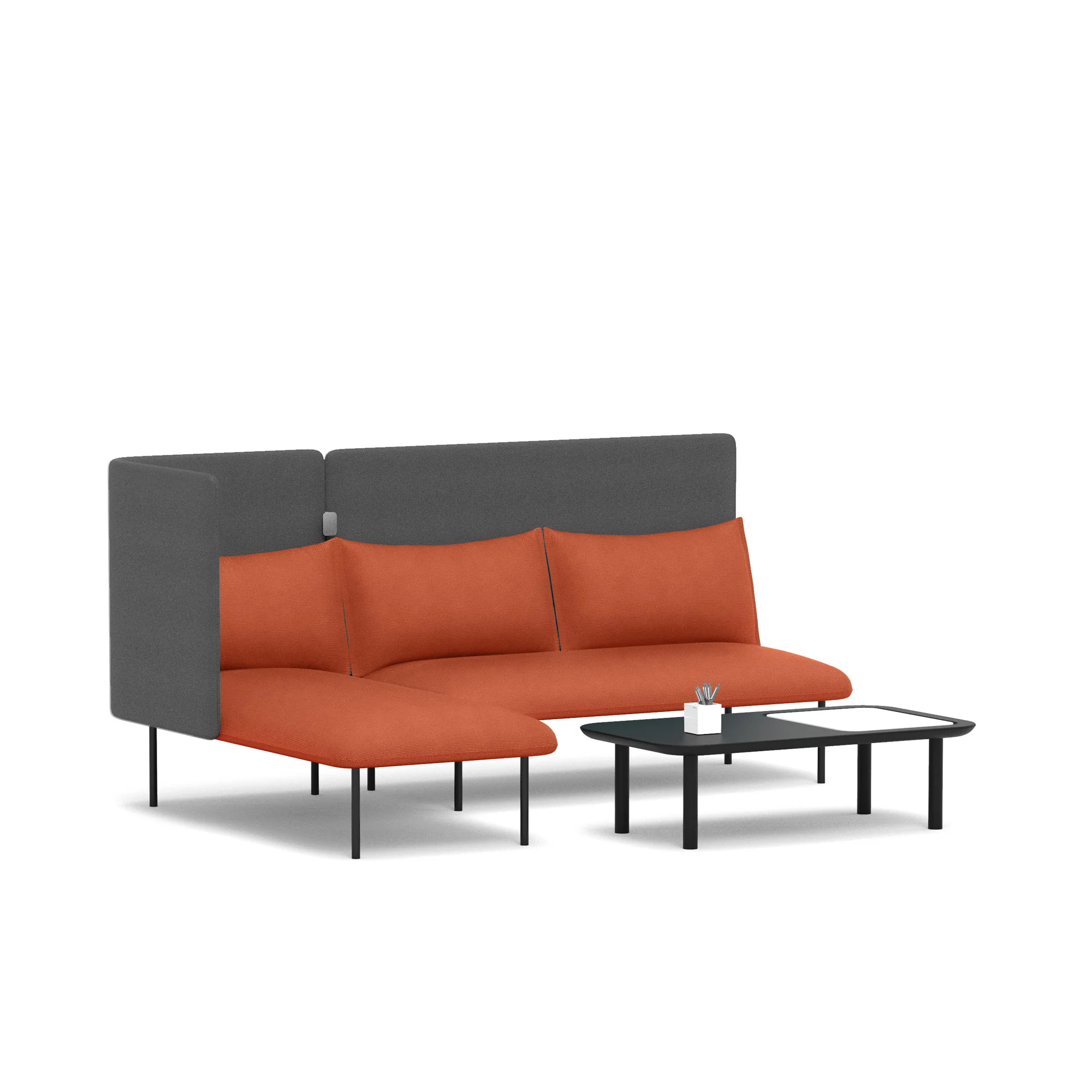 QT Adaptable Lounge Sofa + Left Chaise 4 QT Adaptable Lounge Sofa + Left Chaise