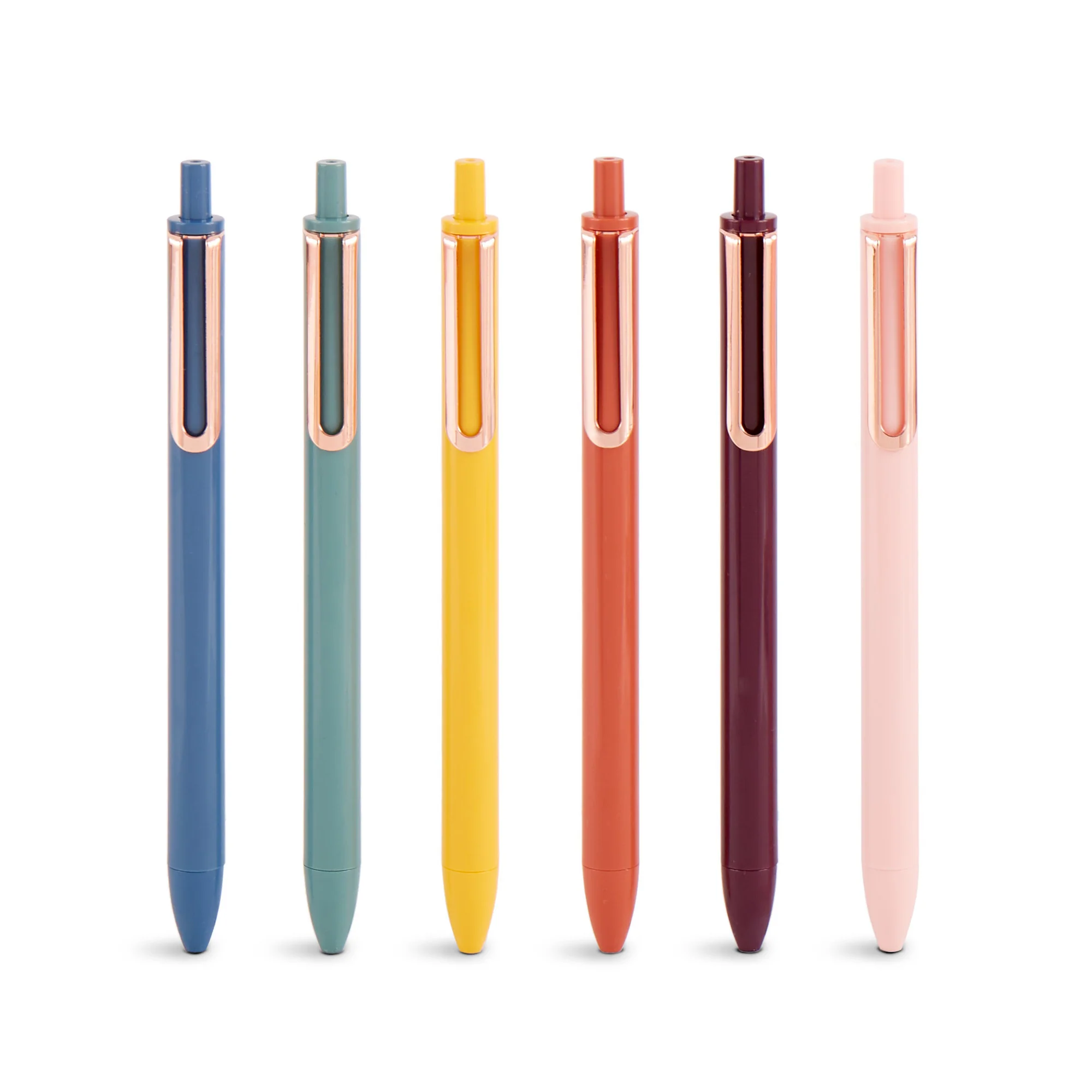 Assorted Desert Retractable Gel Luxe Pens, Set of 12